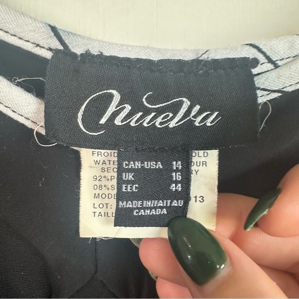 Vintage Y2K Nueva Black Corset Style Tank. Size 14. - Picture 4 of 7